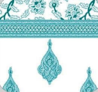 Monochrome Vine Jaipuri Handblocked Print Cotton King Size Bedsheet Set