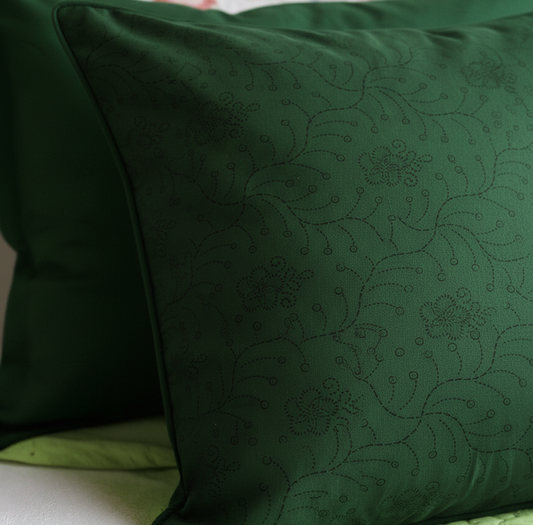 Floral Vine Print 250 TC Pure Cotton King Size Bedsheet with 2 Pillow Covers