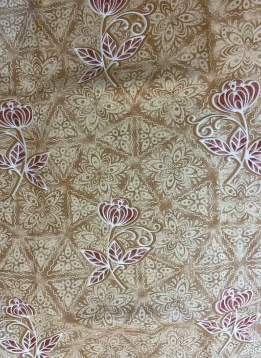 Earthy Bloom 200 TC Pure Cotton Queen Size Double Bedsheet