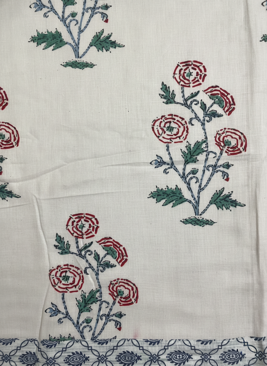 Jaipuri Single Bed Mulmul Dohar Comforter (Set of 2 Dohars)