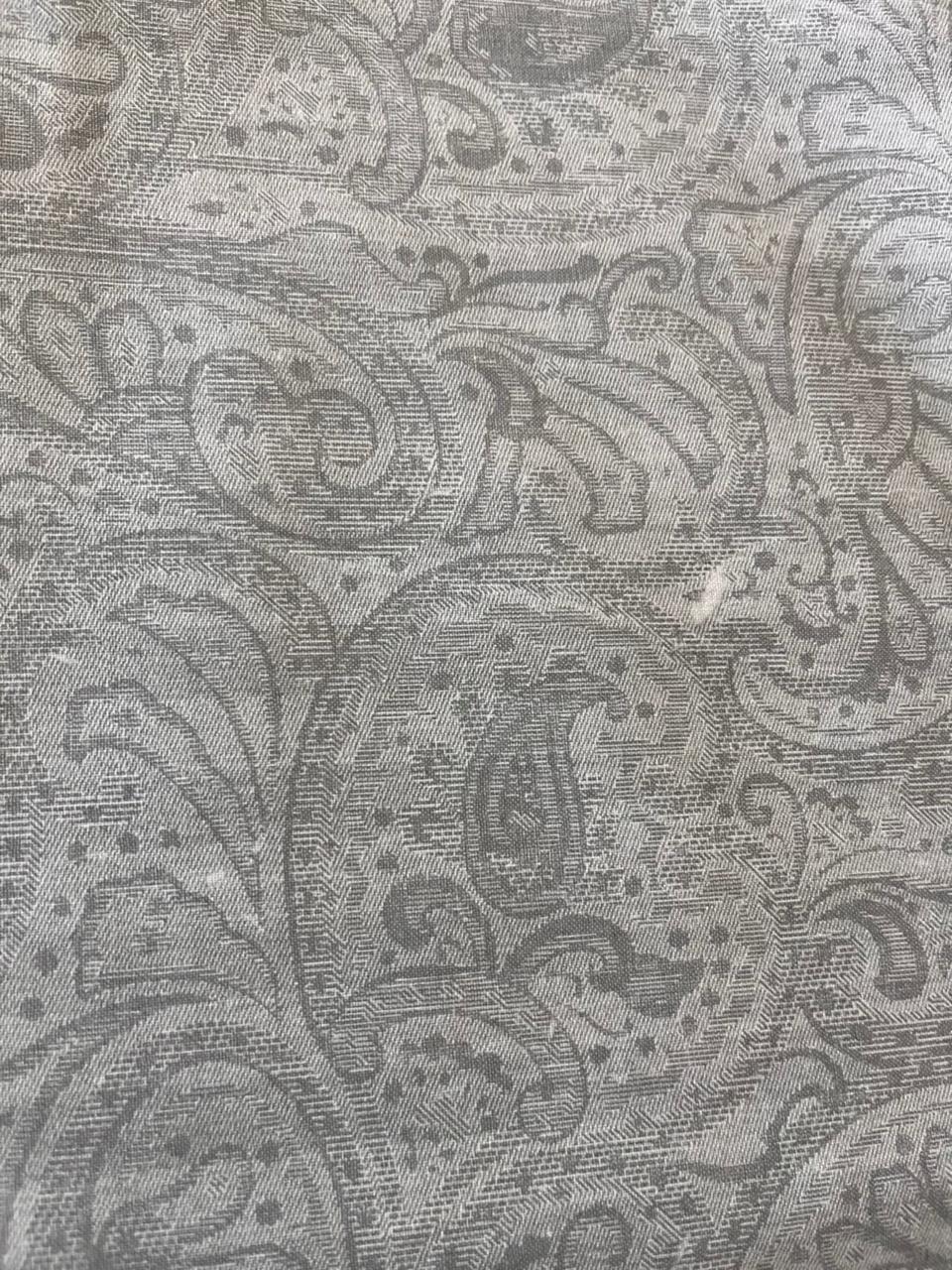 Serene Blue & Stone Gray Floral 240 TC Pure Cotton King Size Bedsheet