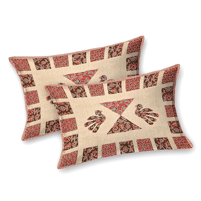 Sanganeri Print King Size Fitted Bedsheet