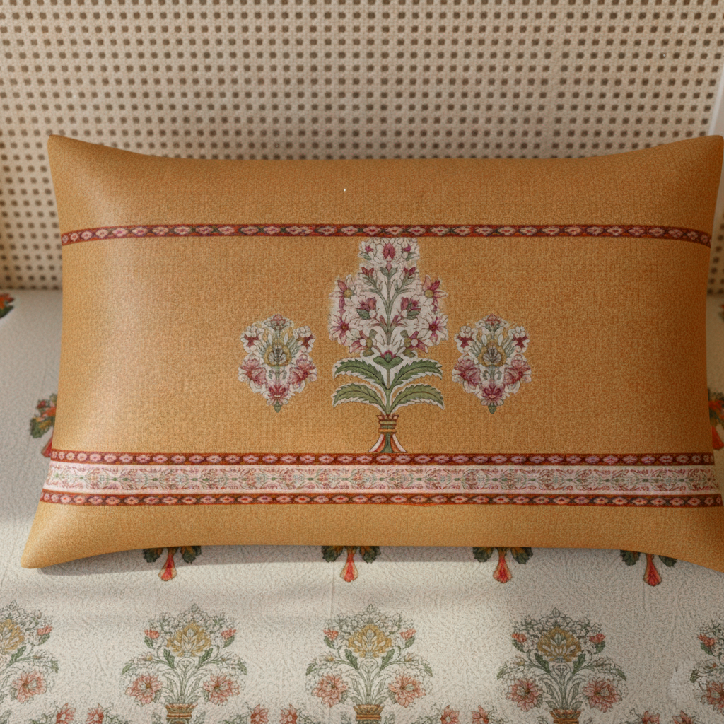 Sunburst Floral 240 TC Pure Cotton King Size Bedsheet