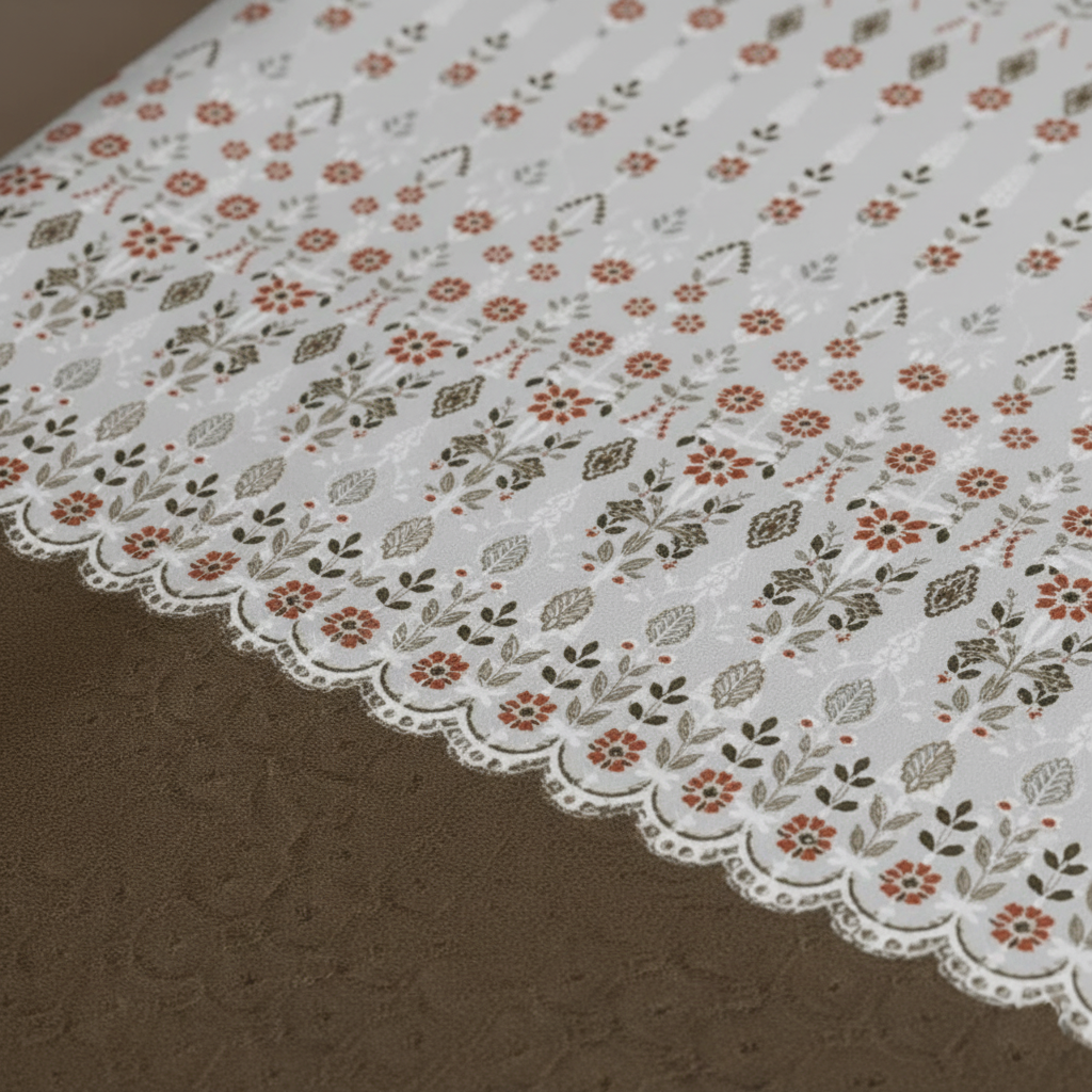 Brown Blooms 240 TC Pure Cotton Bedsheet