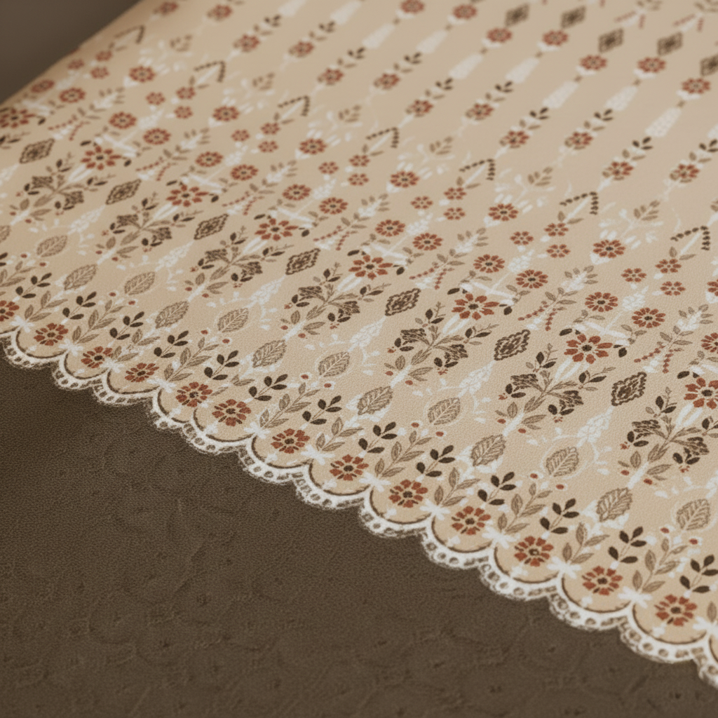 Brown Blooms 240 TC Pure Cotton Bedsheet