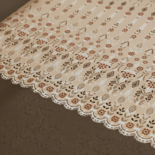 Brown Blooms 240 TC Pure Cotton Bedsheet